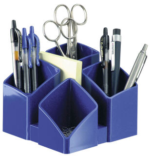 HAN Stiftehalter SCALA blau Polystyrol 4 Fächer 12,5 x 12,5 x 10,0 cm