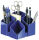 HAN Stiftehalter SCALA blau Polystyrol 4 Fächer 12,5 x 12,5 x 10,0 cm
