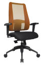 Topstar Bürostuhl Lady Sitness® Deluxe, LT20B0W504 Stoff orange, Gestell schwarz