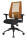 Topstar Bürostuhl Lady Sitness® Deluxe, LT20B0W504 Stoff orange, Gestell schwarz
