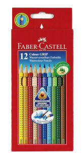 FABER-CASTELL Colour GRIP Buntstifte farbsortiert, 12 St.
