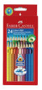 FABER-CASTELL Colour GRIP Buntstifte farbsortiert, 24 St.