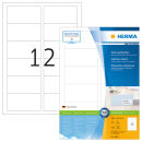 HERMA Etiketten 4666 weiß 88,9 x 46,6 mm, 100 Blatt