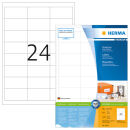 HERMA Etiketten 4614 weiß 66,0 x 33,8 mm, 200 Blatt