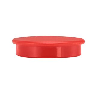 Magnete rot, Kunststoff Ø 2,4 x 0,63 cm, 10 St.