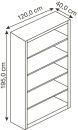 CP Aktenregal C 2000 Acurado lichtgrau 120,0 x 40,0 x 195,0 cm, 1 St.