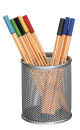 Zeller Stiftehalter Meshline alufarben Metall, lackiert 8,3 x 8,3 x 9,5 cm