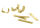 folia Verschlussclipse gold, 25 St.