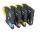 brother LC-985BK/C/M/Y schwarz, cyan, magenta, gelb Druckerpatronen, 4er-Set