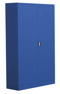 Gürkan Stahlschrank 111155 enzianblau 4 Fachböden 120,0 x 42,0 x 195,0 cm, aufgebaut, 1 St.