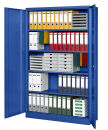 Gürkan Stahlschrank 111155 enzianblau 4 Fachböden 120,0 x 42,0 x 195,0 cm, aufgebaut, 1 St.
