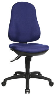 Topstar Bürostuhl Support SY, 8550 G26 Stoff blau, Gestell schwarz
