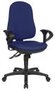Topstar Bürostuhl Support SY, 8550 G26 Stoff blau, Gestell schwarz