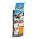 PAPERFLOW Wandprospekthalter Integral silber DIN A5, DIN...