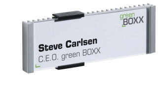 DURABLE Türschild INFO SIGN Metall silber 14,9 x 5,25 cm, 1 St.