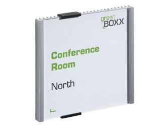 DURABLE Türschild INFO SIGN Metall silber 14,9 x 14,85 cm, 1 St.