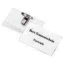 DURABLE Namensschilder mit Kombiklemme 7,5 x 4,0 cm, 50 St.