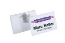 DURABLE Namensschilder mit Kombiklemme 7,5 x 4,0 cm, 50 St.