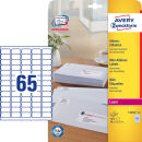 AVERY Zweckform Adressetiketten L7651-25 weiß 38,1 x 21,2 mm, 25 Blatt