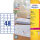AVERY Zweckform Adressetiketten L7636-25 weiß 45,7 x 21,2 mm, 25 Blatt