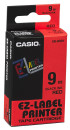 CASIO Beschriftungsband XR-9RD schwarz auf rot 9 mm