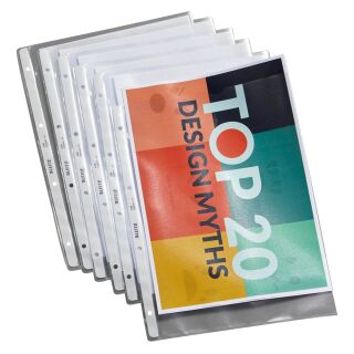 LEITZ Prospekthüllen 4720 DIN A4 transparent genarbt 0,13 mm, 100 St.