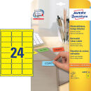 AVERY Zweckform Etiketten L6035-20 gelb 63,5 x 33,9 mm,...