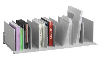 PAPERFLOW Buchstütze grau 85,8 x 32,3 x 23,3 cm, 1 St.