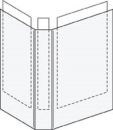 6 LEITZ Präsentationsringbücher 2-Ringe weiß 2,9 cm DIN A4