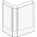 6 LEITZ Präsentationsringbücher 2-Ringe weiß 3,7 cm DIN A4