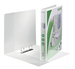 LEITZ Präsentationsringbücher 2-Ringe weiß 4,4 cm DIN A4, 6 St.