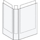 6 LEITZ Präsentationsringbücher 4-Ringe weiß 5,0 cm DIN A4