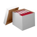 20 Nestler Kartons mit abnehmbarem Deckel 43,8 x 38,5 x 33,6 cm