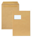 MAILmedia Versandtaschen DIN C4 mit Fenster braun 250 St.