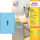 AVERY Zweckform Etiketten 3471 blau 210,0 x 297,0 mm, 100 Blatt