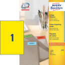 AVERY Zweckform Etiketten 3473 gelb 210,0 x 297,0 mm, 100...