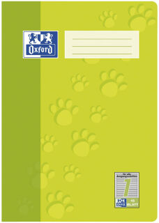 OXFORD Schulheft Lineatur 1 liniert DIN A4 ohne Rand, 16 Blatt, 1 St.