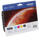brother LC-1100HYBK/C/M/Y schwarz, cyan, magenta, gelb...
