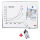 AKTION: Legamaster Whiteboard PREMIUM PLUS 200,0 x 120,0 cm weiß emaillierter Stahl + GRATIS 4 Boardmarker TZ 100 farbsortiert