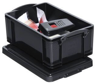 Really Useful Box Aufbewahrungsbox 9,0 l schwarz 39,5 x 25,5 x 15,5 cm, 1 St.
