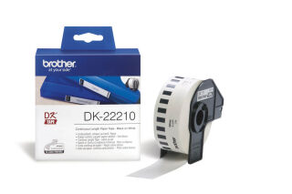 brother Endlospapierrolle für Etikettendrucker DK22210 weiß, 29,0 mm, 1 x 1 Etiketten