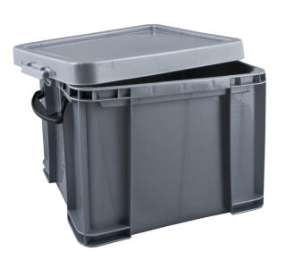 Really Useful Box Aufbewahrungsbox 35,0 l silber 48,0 x 39,0 x 31,0 cm, 1 St.