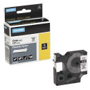 DYMO Schriftband RHINO  18488, 12 mm, schwarz auf...