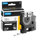DYMO Schriftband RHINO  18483, 12 mm, schwarz auf...