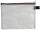 FolderSys Reißverschlussbeutel DIN B6 transparent/rot 0,15 mm, 1 St.