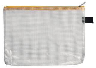 FolderSys Reißverschlussbeutel DIN A5 transparent/gelb 0,15 mm, 1 St.