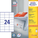 AVERY Zweckform Etiketten 3475 weiß 70,0 x 36,0 mm,...