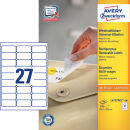AVERY Zweckform Etiketten L4737REV-100 weiß 63,5 x...