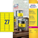 AVERY Zweckform wetterfeste Folienetiketten L6105-20 gelb...