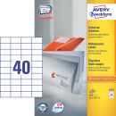 AVERY Zweckform Etiketten 3651 weiß 52,5 x 29,7 mm, 100 Blatt